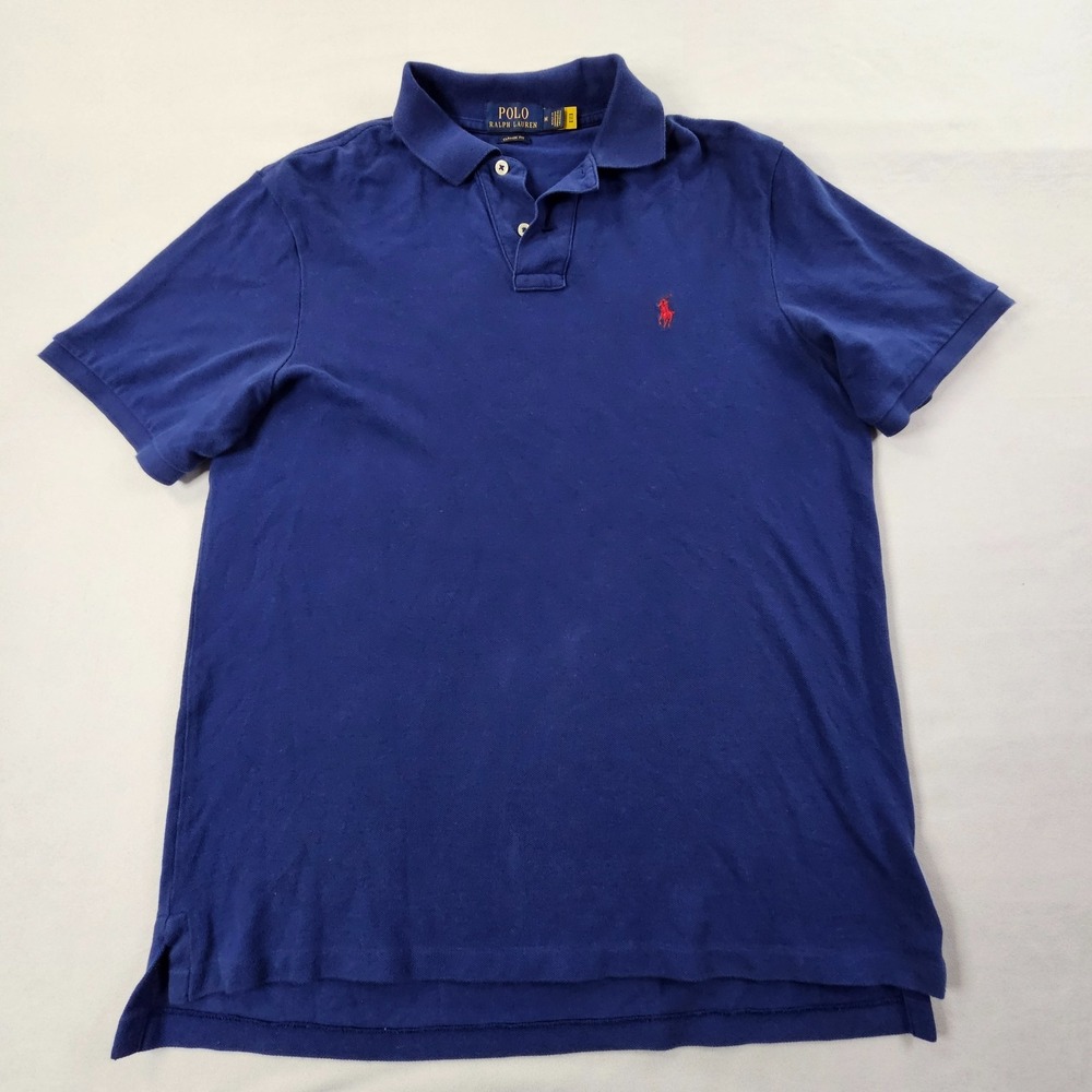 Polo Ralph Lauren Blue Short Sleeve Classic Fit Cotton Polo Shirt Men's M